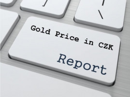 Burzovní cena unce zlata klesla pod Kč 40.000 (týdenní zpráva o vývoji ceny zlata v CZK) 