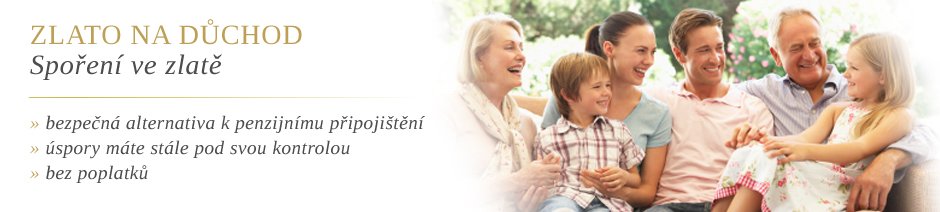 Spoření ve Zlatě - Zlato na důchod
